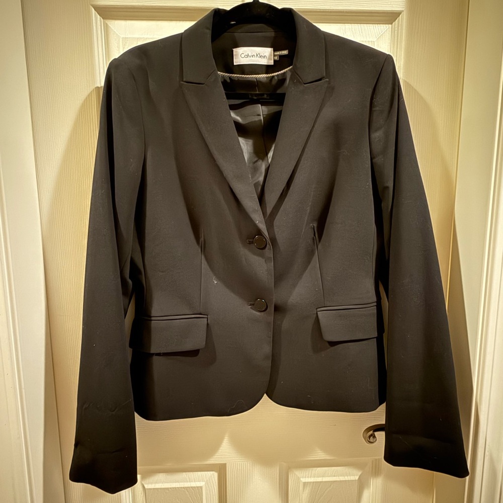 Black Calvin Klein jacket